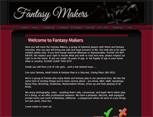 Tablet Screenshot of fantasymakers.com